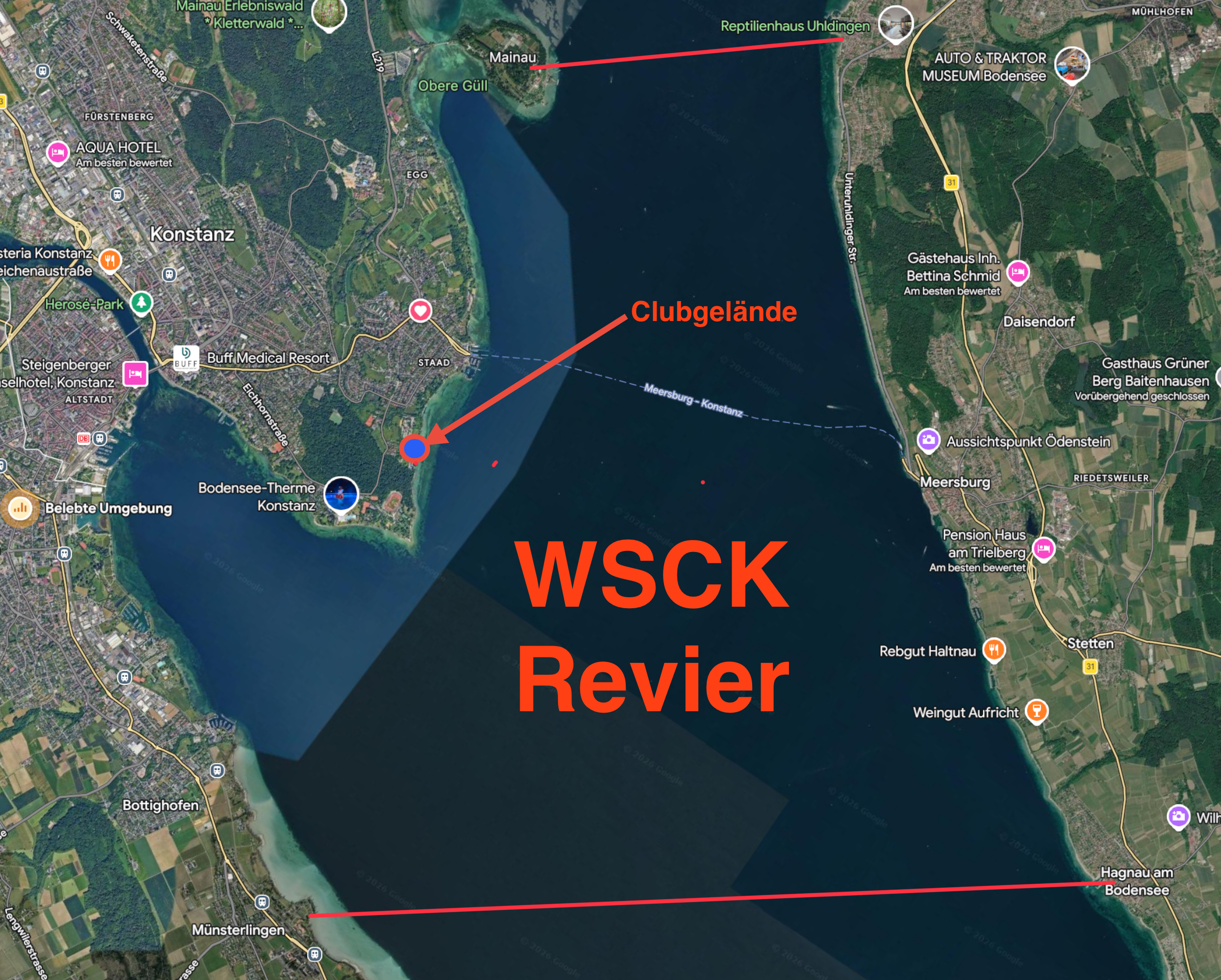 Unser Wassersportrevier rund um den Konstanzer Trichter